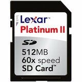 Lexar Media 512MB Platinum II 60X Secure Digital Card