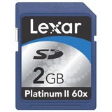 Lexar Media 2GB Platinum II 60X Secure Digital Card