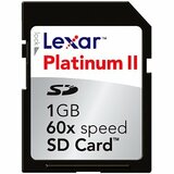 Lexar Media 1GB Platinum II 60X Secure Digital Card