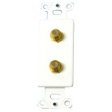 Cables To Go 2 Socket Decorative-Style Coax Insert