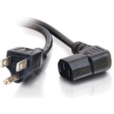 Cables To Go 10ft Universal Right Angle Power Cord - Black