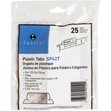 Sparco SP42T, Plastic Clear Tabs, SPRSP42T