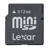 Lexar Media 512MB miniSD Card