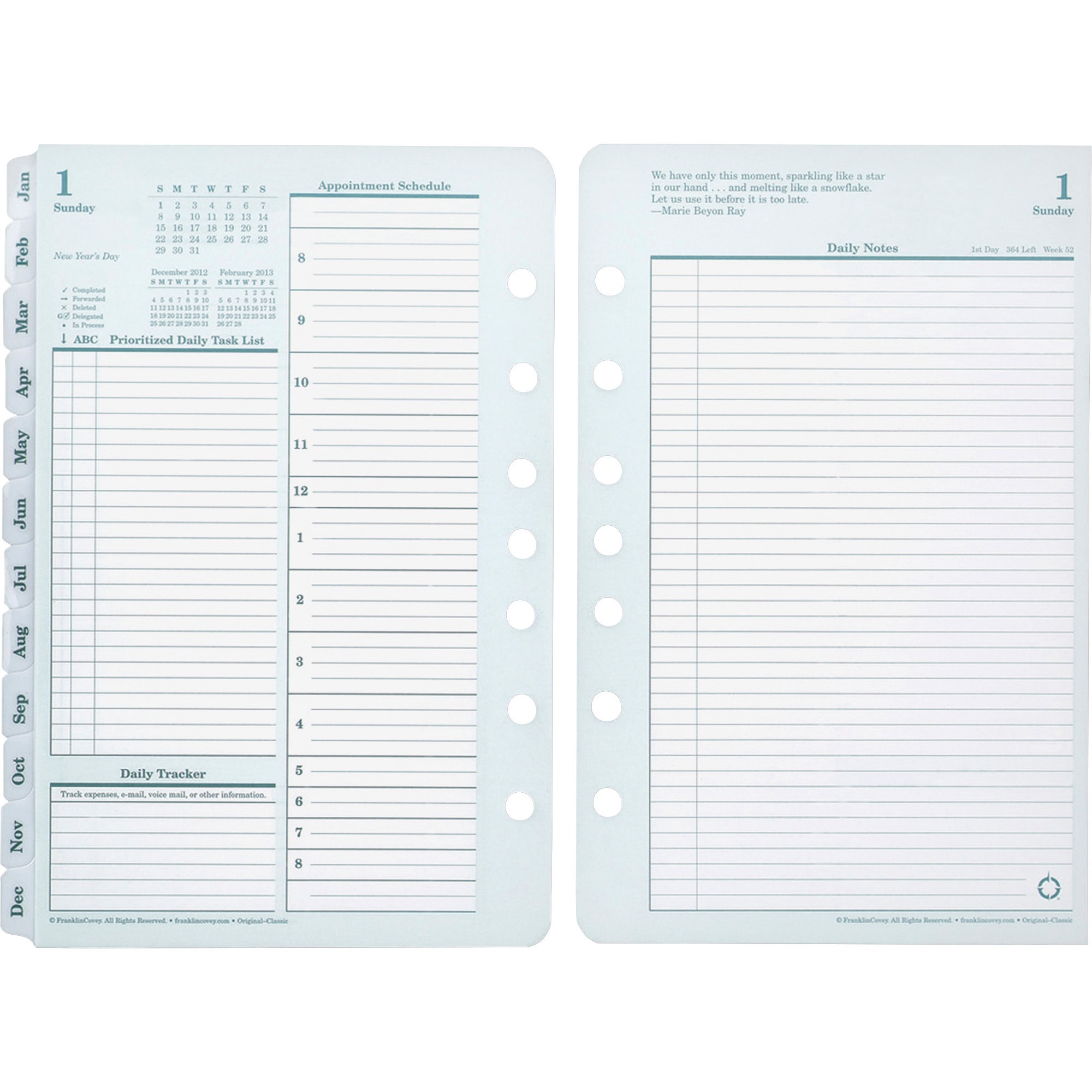 franklin-covey-original-full-year-daily-planning-pages