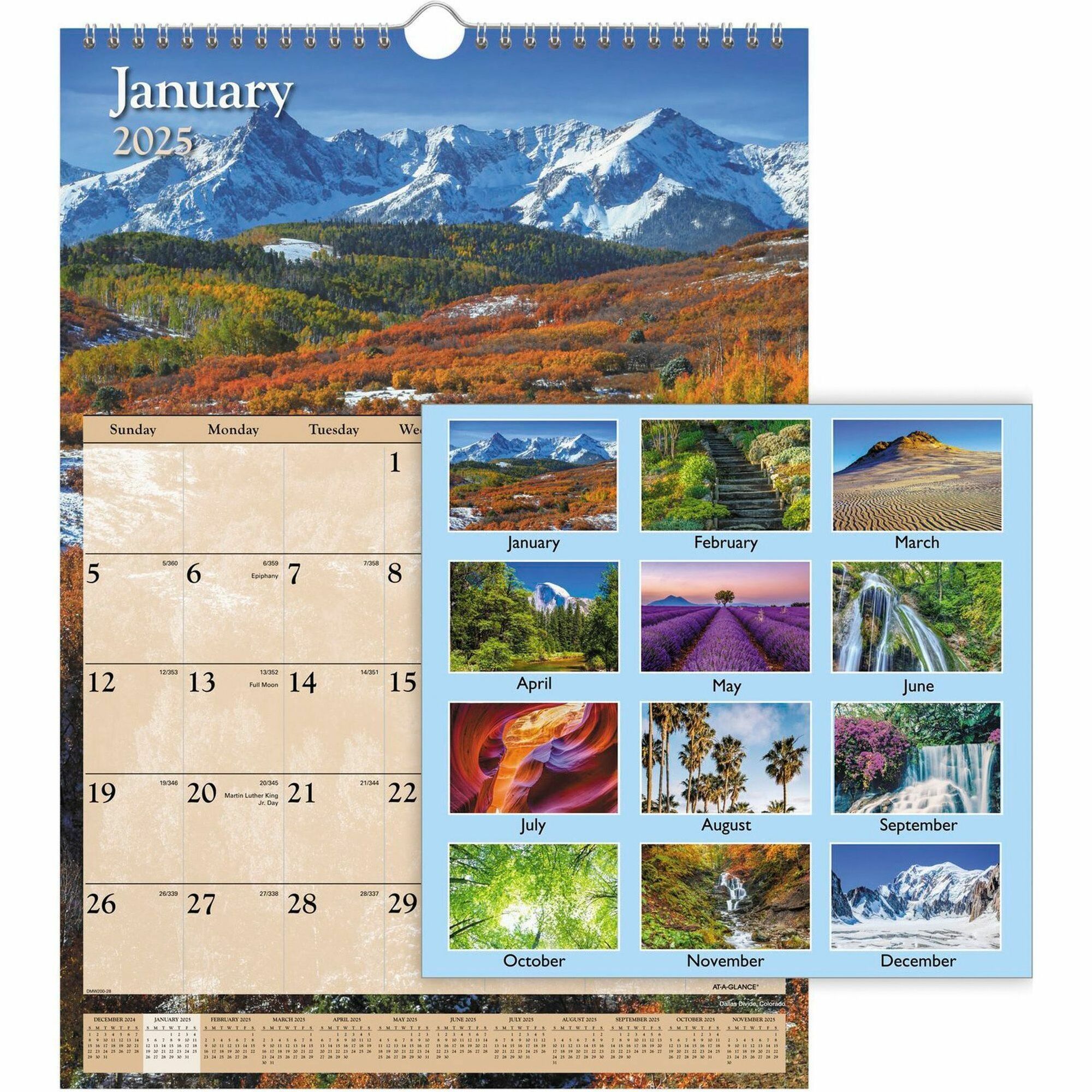 AtAGlance Scenic Monthly Wall Calendar