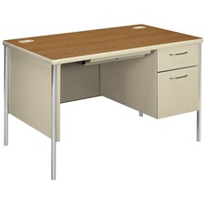 HON Mentor Single Pedestal Desk