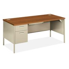 HON Metro Classic Steel Left Single Pedestal Desk