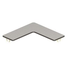 HONNCC3636TG1S - Corner Countertop, 36"Wx36"D, White Pat./Charcoal
