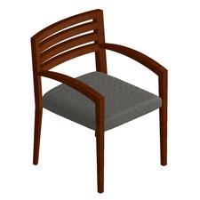 HON Cambia 2165 Wood Back Square Arm Guest Chair