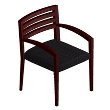 HON Cambia 2165 Wood Back Square Arm Guest Chair