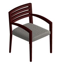 HON Cambia 2165 Wood Back Square Arm Guest Chair