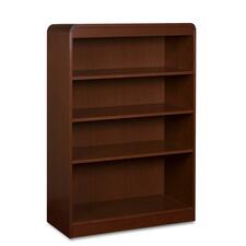 Lorell Radius Hardwood Veneer Bookcase