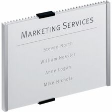 Durable Office Products Durable Aluminum & Acrylic Information Sign Panel