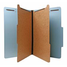 Recycled Folder, Legal, 2 Partitions, 15/BX, Blue