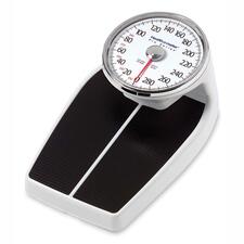 Raised Dial Scale, 400 lb Cap, 18"x29"x19", White/Black