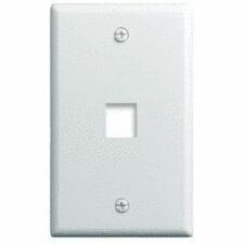 On-Q 1-Gang 1-Port Wall Plate White Single Bulk Plastic Keystone Strap RJ45 Wall Plate On-Q+1-Gang+1-Port+Wall+Plate+White+Single+Bulk+Plastic+Keystone+Strap+RJ45+Wall+Plate