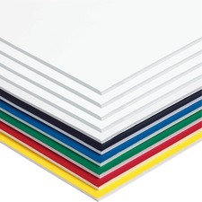 Poster Board, White, 11 x 14, 5 Sheets Per Pack, 12 Packs - PAC5417-12