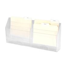 6 Pocket Organizer,Letter Size,24-5/8"x2-3/4"x11-1/2",Clear