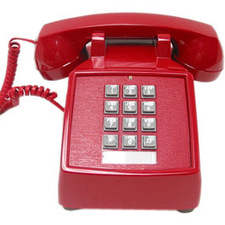Cortelco+250047VBA20MD+Standard+Phone+Red