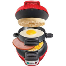 Hamilton Beach Breakfast Sandwich Maker Red 25476