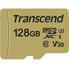 Transcend 128 GB Class 10/UHS-I U3 microSDXC TS128GUSD500S Transcend+128+GB+Class+10%2fUHS-I+U3+microSDXC+TS128GUSD500S
