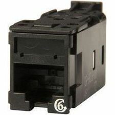 Ortronics Clarity High Density Jack HDJ CAT6 T568A/B Black 25 Pack HDJ62500