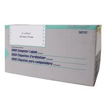 Avery 30734 Pin Fed Labels, 1 Across, 4'' x 2-15/16'', 5000/BX, White, AVE30734, AVE 30734