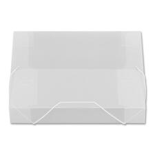 Translucent Document Files, 2" Capacity, Letter, Clear