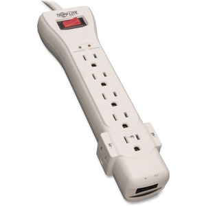 SUPER7TEL Surge Suppressor, 7 Outlet, RJ11, 7ft Cord, 2470 Joules  MPN:SUPER7TEL