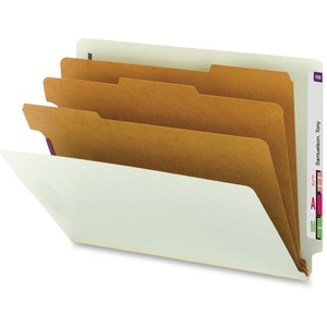 Smead End Tab Classification Folders with Dividers