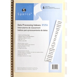Sparco Data Indexes w/ Insertable Tabs