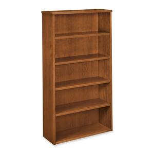Basyx 5-Shelf Veneer Bookcases