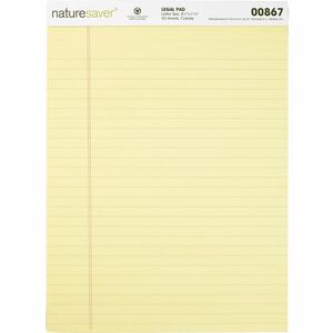 Nature Saver Recycled Legal Ruled Pads