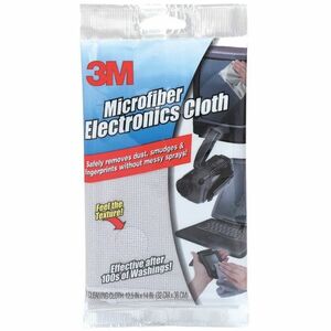 Microfiber Electronics Cleaning Cloth, 12 x 14, White  MPN:9027