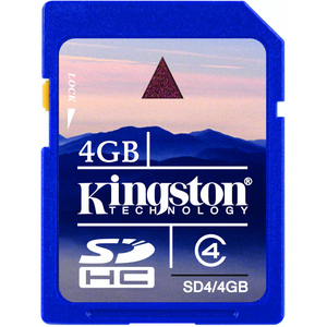 Kingston 4GB Secure Digital High Capacity Card (Class 4)
