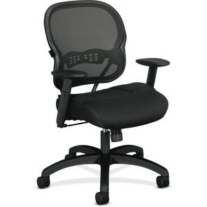 Basyx Mid-back Chair w/Black Mesh Seat and Back