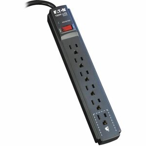 TLP606B Surge Suppressor, 6 Outlet, 6ft Cord, 720 Joules, Black  MPN:TLP606B