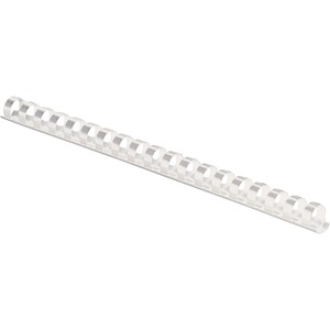 Fellowes Plastic Combs - Round Back, 3/8", 55 sheets, White, 100 pk