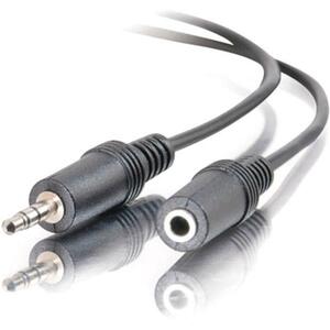 C2G 3ft 3.5mm M/F Stereo Audio Extension Cable - Black
