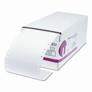 Dot Matrix Printer Labels, 1 Across, 1-7/16 x 4, White, 5000/Box  MPN:70112