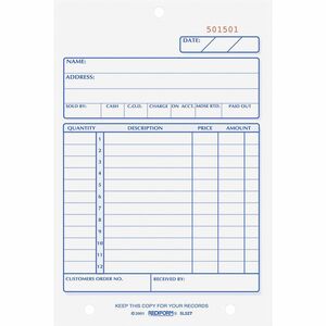 Rediform Carbonless Sales Book Forms