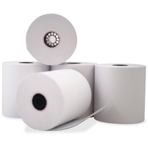 Paper Rolls, One-Ply Teller Window/Financial, 3" x 150 ft, White, 50/Carton  MPN:5479