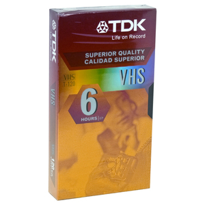Standard Grade VHS Videotape Cassette, 6 Hours  MPN:36330