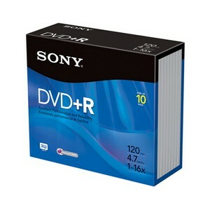 DVD+R Discs, 4.7GB, 16x, 10/Pack  MPN:10DPR47R4