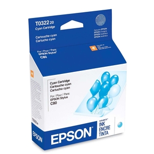 Epson Cyan Ink Cartridge MPN: T032220