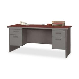 Lorell Durable Laminate/Steel Desk Ensembles