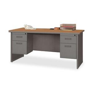 Lorell Durable Laminate/Steel Desk Ensembles