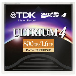1/2" Ultrium LTO-4 Cartridge, 2600ft, 800GB Native/1.6TB Compressed Capacity  MPN:48989