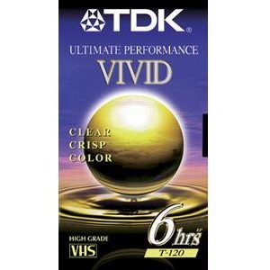 High Grade VHS Videotape Cassette, 6 Hours  MPN:30120