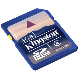 Kingston 4GB Secure Digital High Capacity (SDHC) Card - Class 4
